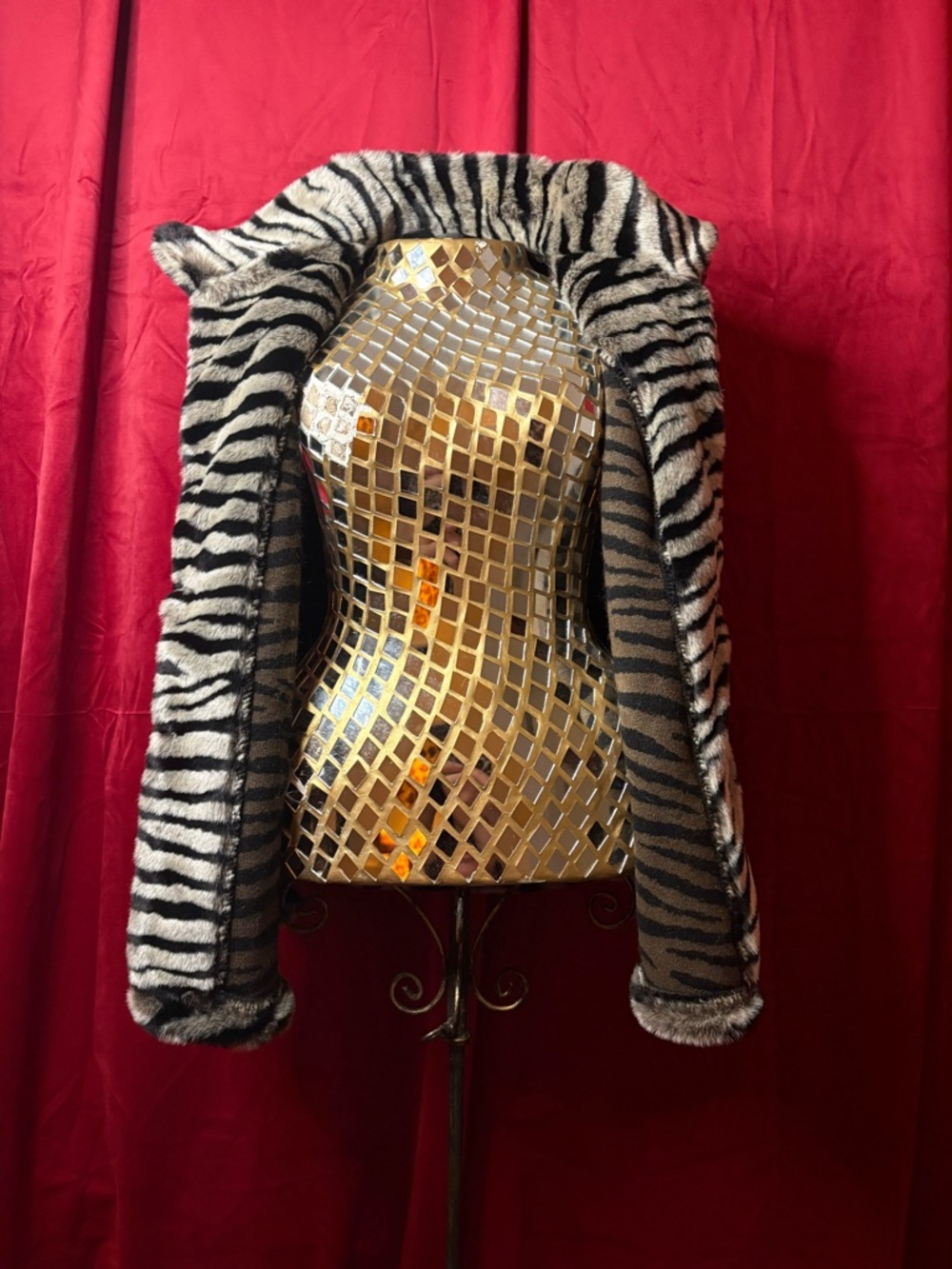Parkhurst Zebra-Print Teddy Vest